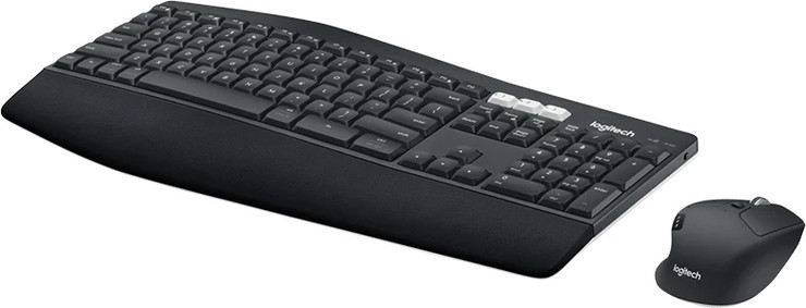 סט מקלדת ועכבר אלחוטי Logitech MK850 Performance בצבע אפור