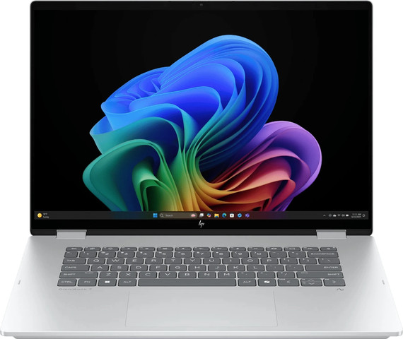 מחשב נייד עם מסך מגע HP OmniBook X Flip Next Gen AI 14-FM0002NJ / BS9X4EA - צבע Glacier Silver - עט HP כלול באריזה