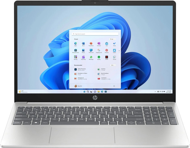 מחשב נייד HP Laptop 15-fd0044nj (9W830EA) בצבע לבן יהלום