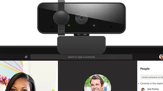 מצלמת אינטרנט Lenovo Essential FHD Webcam Gen 2 בצבע שחור