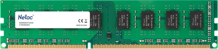זיכרון למחשב שולחני Netac Basic DDR3 בנפח 8GB במהירות 1600MHz