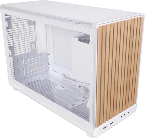 מארז מחשב Lian-Li A3 Wood and Glass Edition בצבע לבן