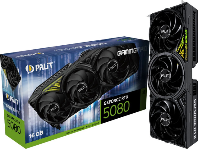 כרטיס מסך Palit GeForce RTX 5080 GamingPro V1 16GB
