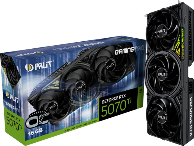 כרטיס מסך Palit GeForce RTX 5070 Ti GamingPro OC V1 16GB