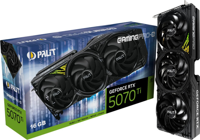 כרטיס מסך Palit GeForce RTX 5070 Ti GamingPro-S 16GB
