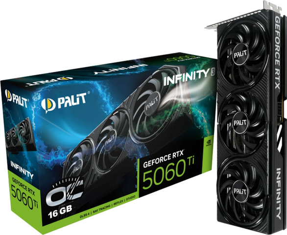 כרטיס מסך Palit GeForce RTX 5060 Ti Infinity 3 OC 16GB