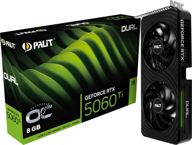 כרטיס מסך Palit GeForce RTX 5060 Ti Dual OC 8GB