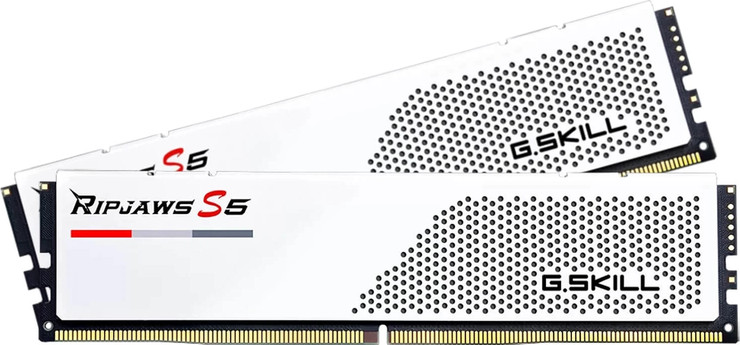 זיכרון G.Skill Ripjaws S5 DDR5 32GB (2x16GB) 5600 CL36 בצבע לבן