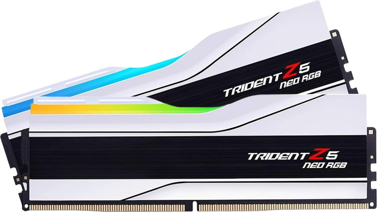 זיכרון G.Skill Trident Z5 Neo RGB DDR5 32GB (2x16GB) 6000 CL30 בצבע לבן
