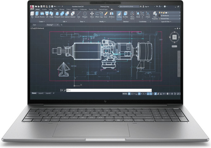 מחשב נייד HP ZBook 8 G1i 16 Ultra 7 255H A3ZV2ET בצבע כסף מטאורי