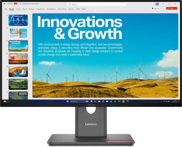 מסך מחשב Lenovo ThinkVision P24Q 40 בצבע Eclipse Black