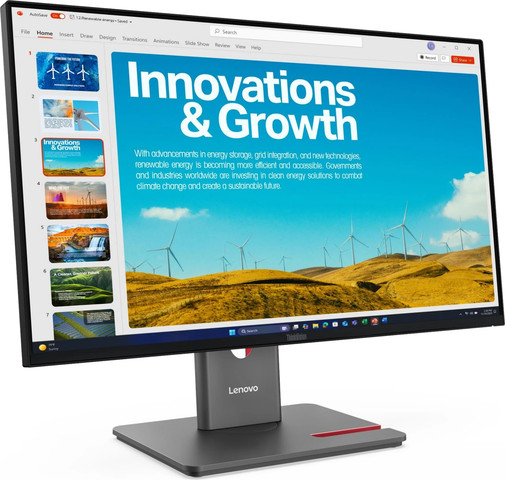 מסך מחשב Lenovo ThinkVision P24Q 40 בצבע Eclipse Black