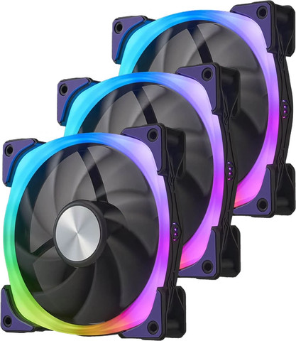 מאוורר Super Flower NEON ARGB 120mm צבע שחור 3xמאווררים