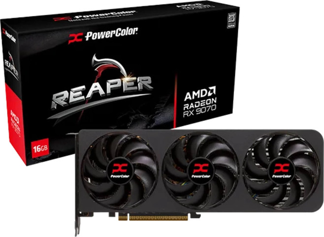 כרטיס מסך PowerColor Reaper RX 9070 16GB GDDR6 RX907016G-A