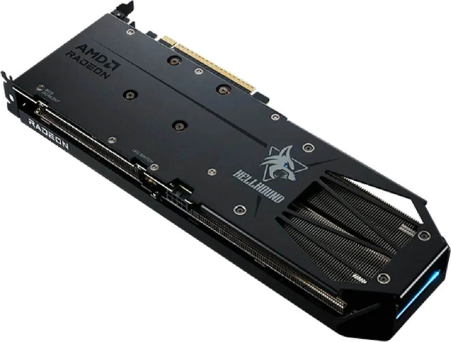 כרטיס מסך PowerColor Hellhound RX 9060 XT 16GB GDDR6 צבע כחול ארקטי