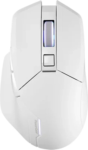 עכבר גיימינג אלחוטי PowerColor ALPHYN AM10 בצבע לבן