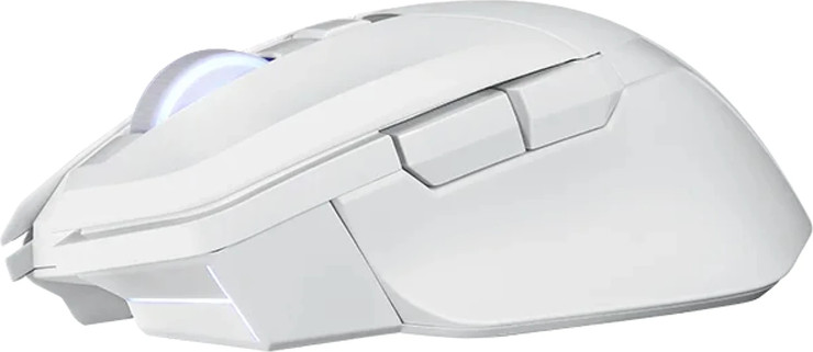 עכבר גיימינג אלחוטי PowerColor ALPHYN AM10 בצבע לבן