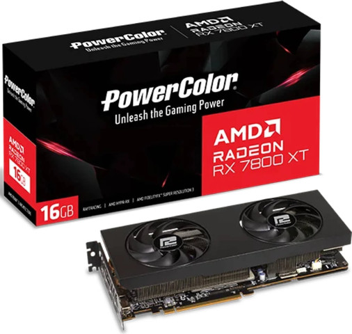מארז - עכבר גיימינג אלחוטי ALPHYN AM10 + כרטיס מסך PowerColor RX 7800 XT 16GB GDDR6 בצבע שחור