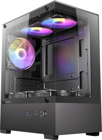 מארז מחשב Antec VCX100M RGB Elite בצבע שחור
