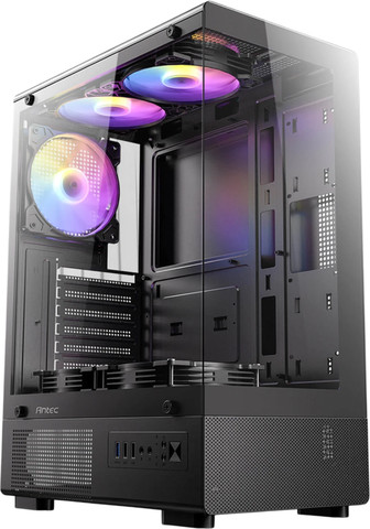 מארז מחשב Antec VCX200 RGB Elite בצבע שחור