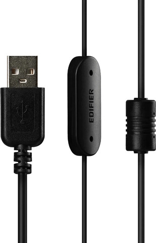 אוזניות USB Edifier K800 עם מיקרופון בצבע שחור