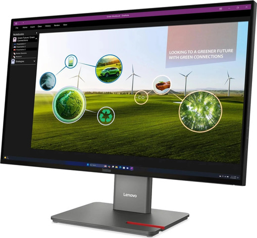 מסך מחשב Lenovo ThinkVision P27Q-40 64A7GAT6IS בצבע שחור
