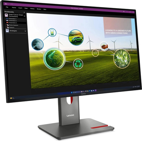 מסך מחשב Lenovo ThinkVision P27Q-40 64A7GAT6IS בצבע שחור