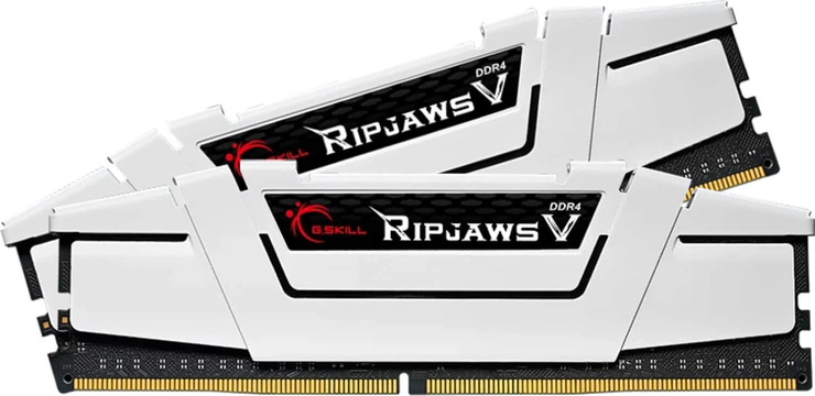 זיכרון G.Skill Ripjaws V DDR4 32GB (2x16GB) 3600 CL18 בצבע לבן