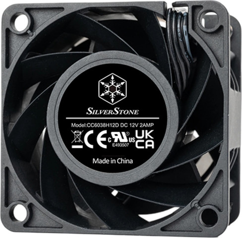 מאוורר תעשייתי SilverStone FHS 60X 60mm בצבע שחור