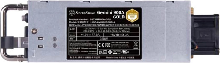 ספק כוח SilverStone Gemini 900A 900W Redundant Gold