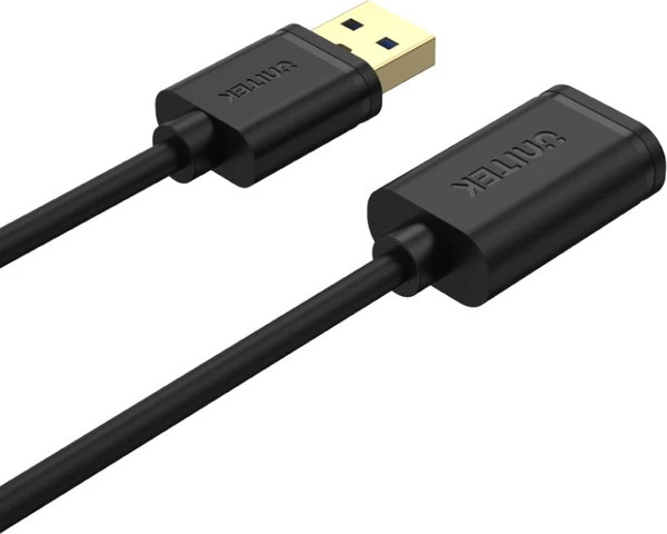 כבל USB 3.0 מאריך 1 מ' UNITEK בצבע שחור