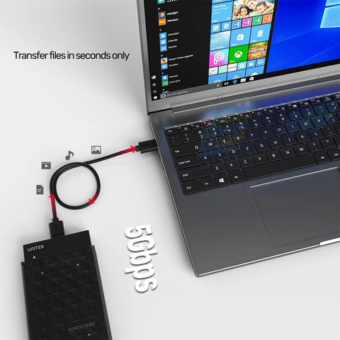 UNITEK כבל טעינה USB 3.0 ל-Micro-B באורך 1.5 מ' בצבע שחור