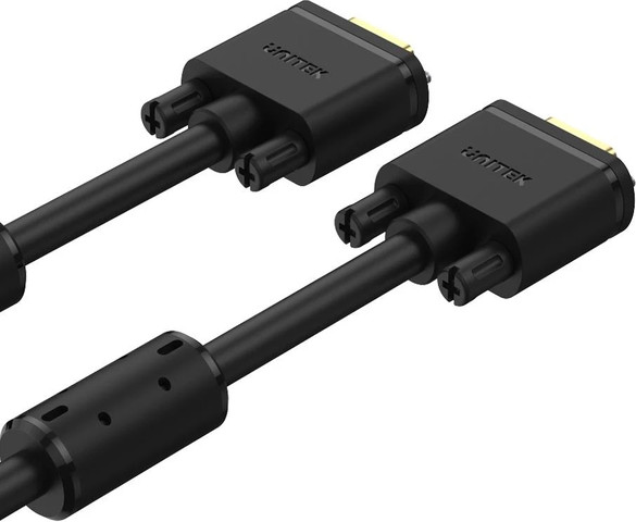 כבל VGA UNITEK HD15 (M) ל-VGA (M) באורך 10 מטר בצבע שחור