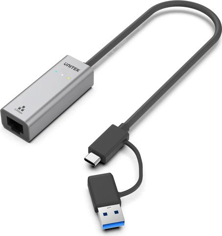 מתאם USB לרשת UNITEK U1313C במהירות 2.5 ג'יגהבייט