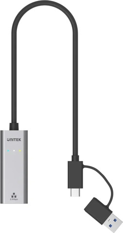 מתאם USB לרשת UNITEK U1313C במהירות 2.5 ג'יגהבייט