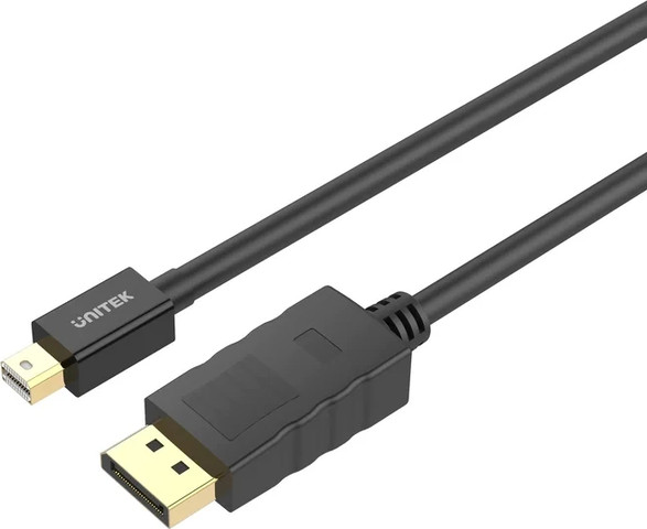 כבל Mini DisplayPort UNITEK לחיבור DisplayPort 1.2 באורך 3 מטר