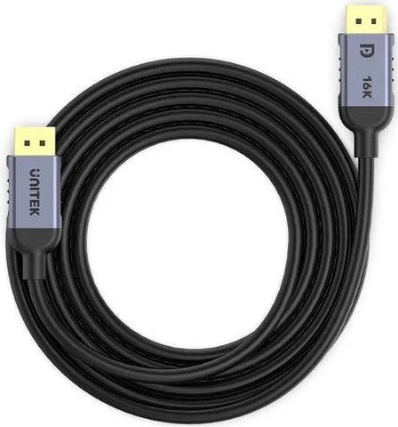 כבל Displayport UNITEK 1.5 מטר ברזולוציה עד 16K@60Hz