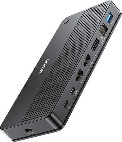 תחנת עגינה UNITEK D1104A01 בחיבור USB-C ברזולוציית 8K