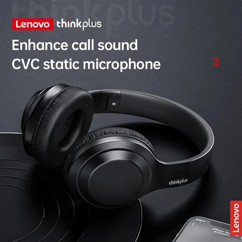 אוזניות אלחוטיות Lenovo ThinkPlus TH10 בצבע שחור