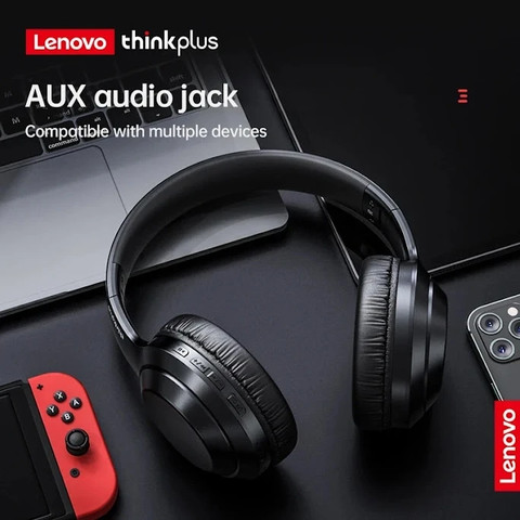 אוזניות אלחוטיות Lenovo ThinkPlus TH10 בצבע שחור