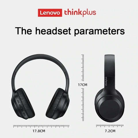 אוזניות אלחוטיות Lenovo ThinkPlus TH10 בצבע שחור