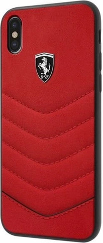 מגן טלפון CG MOBILE iPhone X/XS FERRARI HERITAGE QUILTED בצבע אדום