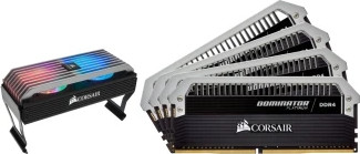 זיכרון RAM Corsair DDR4 16G (8Gx2) 3200 Dominator Platinum RGB בצבע כסוף