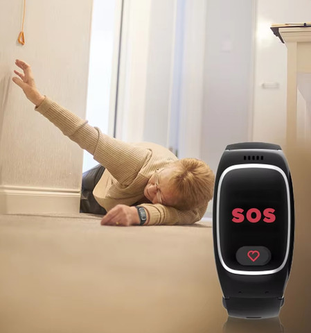 שעון מצוקה עם מד דופק SOS למבוגרים כולל אפשרות איתור