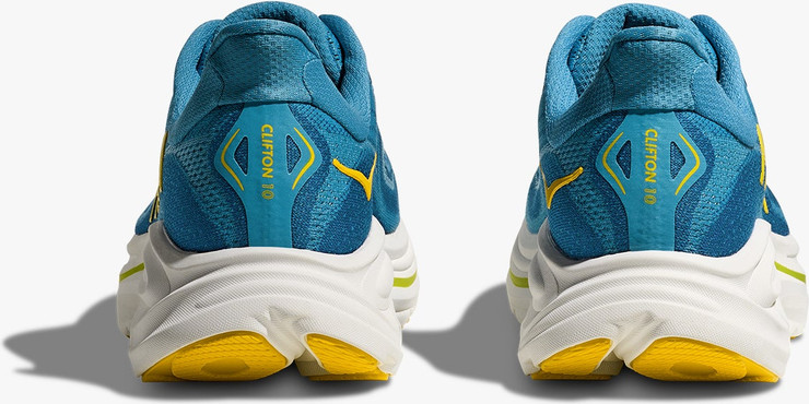 HOKA CLIFTON WIDE 10 - נעלי ספורט גברים הוקה קליפטון 10 רחבות בצבע תכלת צהוב