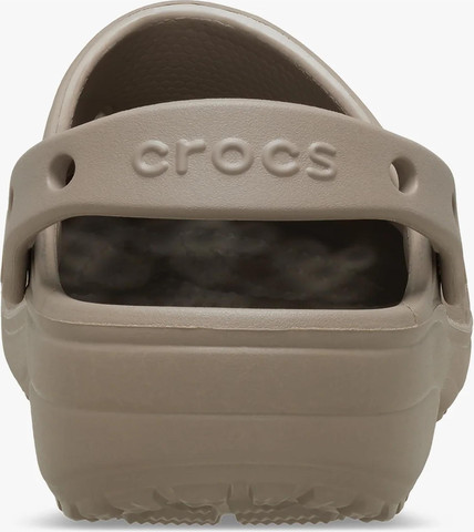 Crocs Classic Floral Cut Out Clog - כפכפי קרוקס לנשים בצבע טאופ
