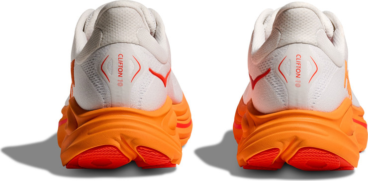 HOKA CLIFTON 10 - נעלי ספורט גברים הוקה קליפטון 10 בצבע פרוסט/כתום תפוז