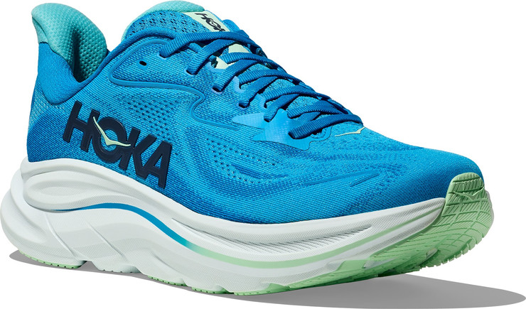 HOKA CLIFTON WIDE 10 - נעלי ספורט גברים הוקה קליפטון 10 רחבות בצבע כחול/כחול שמיים