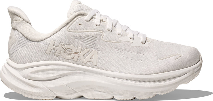 HOKA CLIFTON WIDE 10 - נעלי ספורט גברים הוקה קליפטון 10 רחבות בצבע לבן/לבן