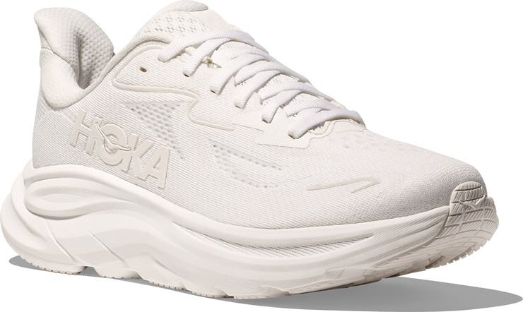 HOKA CLIFTON WIDE 10 - נעלי ספורט גברים הוקה קליפטון 10 רחבות בצבע לבן/לבן